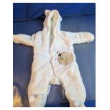Baby Bear Hooded Plush Bunting Pram Suit