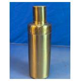 Vtg. Gold-Tone Stainless Steel Cocktail Shaker
