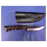 Fixed Blade Knife w/ Leather Sheath