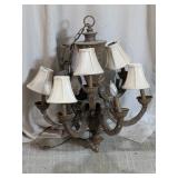 Rustic Scroll Arm Chandelier Ceiling Fixture