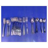 Mixed Metal Flatware Lot