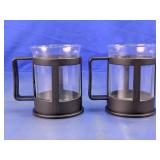 Glass Mugs w/ Holders Lot