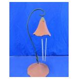 Vintage Metal Flower Tabletop Wind Chime