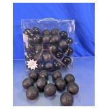 Hobby Lobby Black Shatterproof Ornament Set