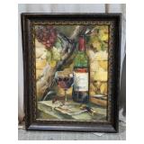 Framed Wine Still Life Wall Art