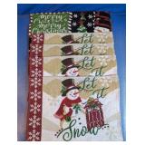 Christmas Tapestry Placemat Snowman Set