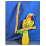 Colorful Parrot Wall Decor Sculpture