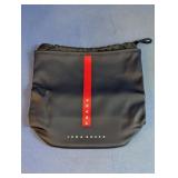 Prada Luna Rossa Black Drawstring Pouch Bag