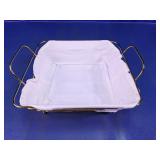 Metal Wire Basket with Fabric Liner