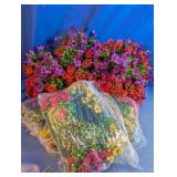 Multi-Color Artificial Flower Bundles Lot