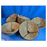 Wire Hanging Planter Baskets w/ Coco Liners Lot