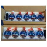 Patriotic 4th of July Glass String Lights Set