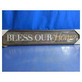 Bless Our Home Framed Wall Sign