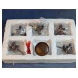 Vintage Dark Wood Cabinet Knobs Lot