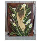 Calla Lily Nude Figure Painting