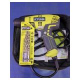 Ryobi Corded Drill with Case & Drill Bit Set