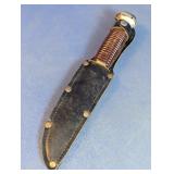 Vintage Fixed-Blade Hunting Knife w/Sheath