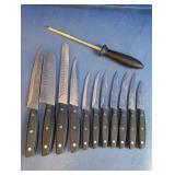 Vintage Hampton Forge Knife Block Set