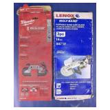 Lenox & Milwaukee Portable Band Saw Blades