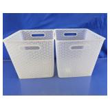 Target Plastic Storage Baskets Duo