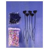 Heart Hair Threaders & Hair Beads Set