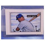 INSERT CARD 1989 BOWMAN HOF MICKEY MANTLE