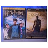 Harry Potter Prisoner of Azkaban & Gladiator DVDs