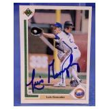 1989 Upper Deck Luis Gonzalez Card Signed