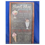 Sweet Shop Metal Wall Sign
