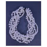 Multi-Strand Faux Pearl Necklace