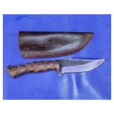 Hand-Forged Fixed Blade Hunting Knife