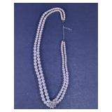 Double Strand Faux Pearl Necklace