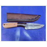 Custom Damascus Steel Fixed Blade Knife