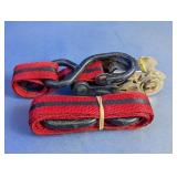 Ratchet Tie-Down Strap w/ S Hooks