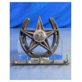 Cast Metal Horseshoe Star Key Holder