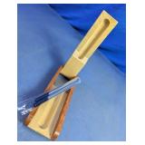 Wooden Rotating Pen Display Case with 2 Pens