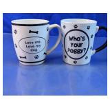 Dog Lovers Ceramic Coffee Mug Duo