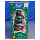 Pooh Glass Tree Ornament in Box