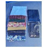 Floral & Patterned Fabric Squares Lot