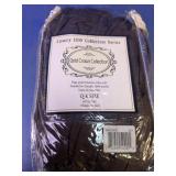 Gold Crown Q-Size Brown Bedskirt