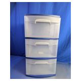 3-Drawer Plastic Storage Organizer
