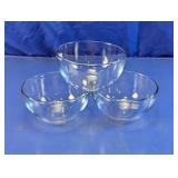 Clear Glass Serving Bowl Set
