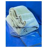 King Size Plush Fleece Blanket Sage Green