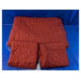 King Size Quilted Bedspread Burgundy