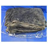 Threshold Plush Throw Blanket Gray