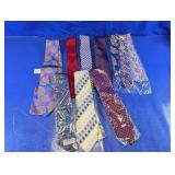 Floral & Patterned Necktie Assortment Lot