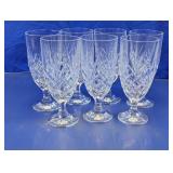 Cut Glass Goblets Set