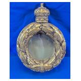 Crowned Gilt Round Wall Mirror Frame