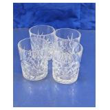 Cut Glass Rocks Glasses Lot