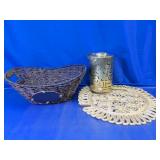 Woven Basket Placemat Canister
